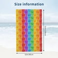 thumbnail image 4 of Yibo Funny Rainbow Bath Towel Quick Dry Pool Towel Ultra Absorbent Towel Bathroom Outdoor Swimming, 4 of 9