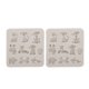 thumbnail image 1 of Juego de 2 moldes de silicona gris con formas de animales de dibujos animados, resistentes a altas temperaturas, para bricolaje, 1 of 8