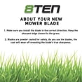 thumbnail image 6 of LawnRAZOR Blade for Exmark 103-6404 72 inch Deck Notched High Lift 3 Pack 810-CBL2460D, 6 of 6