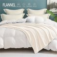thumbnail image 5 of Flannel Fleece Blanket Off White - Twin ( 90x66 IN ), 5 of 5
