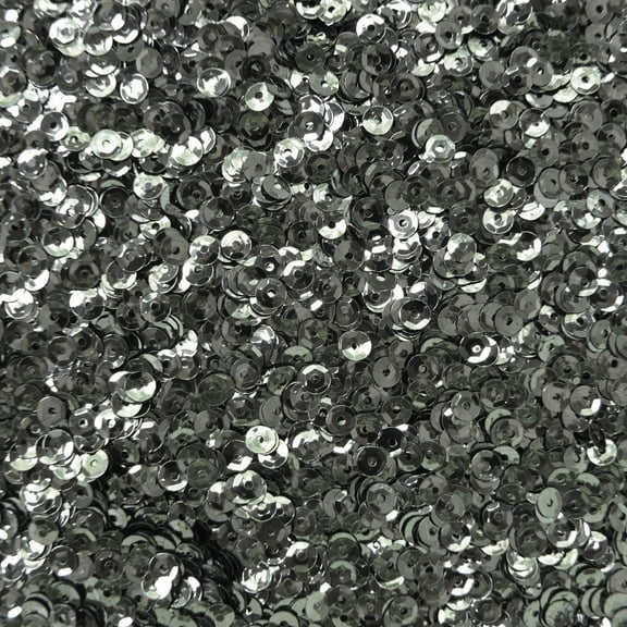 Hematite Gray Gunmetal Cup Sequins 4mm Shiny Metallic Made in USA