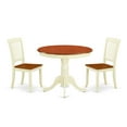 thumbnail image 2 of East West Furniture Dining Room Set Buttermilk & Cherry, ANDA3-BMK-W, 2 of 6