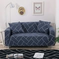 thumbnail image 1 of TFixol Elastic Sofa Slipcover with Free Pillowcase, Durable Polyester Fabric, Multicolor Design, Fits 90-140cm Single Seats, Includes Foam Sticks and Installation Guide, 1 of 6