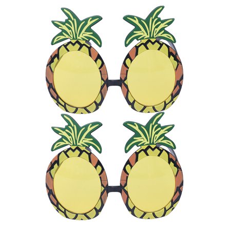 

HOMEMAXS 4pcs Hawaii Pineapple Eye Glasses Funny Cosplay Glasses Party Glasses Decorative Prop (Yellow)