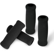 SupreGear Replacement Cane Grip, 0.8-inch Black, 4-Pack for Offset Walking Canes, Mobility Accessory