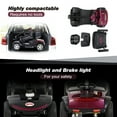 thumbnail image 3 of Leadzm Fold Adjustable Seat with Storage 4-Wheel Mobility Scooter, Red, 300 lb Limit, 3 of 9
