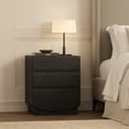 thumbnail image 2 of Ardea Contemporary 20" Nightstand in Black (3-Drawer), 2 of 10