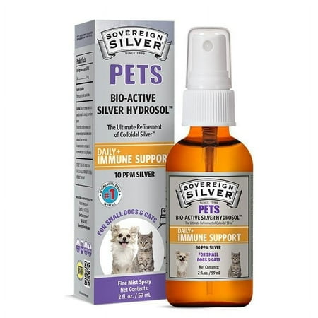 UPC: 0684088233354 | Sovereign Silver Natural Immunogenics Bio-Active Silver Hydrosol for Pets Fine Mist 2 oz Spray