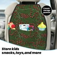 thumbnail image 5 of Naloa Red Snake 2Pcs Anti-Kick Back Seat Cover Kick Mat, Car Seat Protector with 3 Storage Pockets, 5 of 8