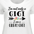 thumbnail image 4 of Inktastic I'm Not Only a Gigi I'm a Great Gigi with Flowers Women's Plus Size T-Shirt, 4 of 5