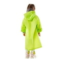 thumbnail image 3 of Only Moment Green Rain Ponchos Raincoats Children's Rain Ponchos Polyester Lightweight Rain Jacket Hooded Windbreaker with Pockets for Outdoor XL, 3 of 5
