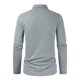 thumbnail image 2 of Mens Slim Fit Casual Shirt Long Sleeves Breathable T Shirts Stitching Soft Top, 2 of 8