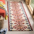 thumbnail image 3 of SAFAVIEH Aspen Eirann Southwestern Wool Area Rug, Ivory/Multi, 7' x 7' Round, 3 of 10