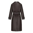 thumbnail image 5 of XFLWAM Women's Wool Blend Coat Oversized Long Winter Dress Coats for Women Thicken Warm Pea Coat Jackets Outerwear Coffee XL, 5 of 8
