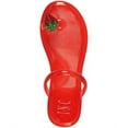 thumbnail image 3 of INC Womens Red Jelly Toe Loop Embellished Loren Round Toe Slip On Sandals Shoes 8 M, 3 of 4
