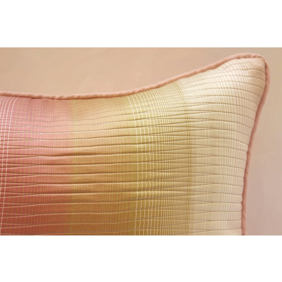 Pillow Case Zipper, Pink Shams, Textured Ombre Pillow Shams, 24x24 inch (60x60 cm) Pillow Sham, Square Jacquard Pillow Sham, Pillow Shams, Modern Style - Fairytale
