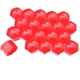 thumbnail image 1 of Wheel Lug Nut  Tire Lug Nut  Lug Nut Dust Cover Hub Nut Dust Cover 20PCS Car Wheel Hub Nut Protective Cover Dustproof Decoration Snap In ABS PlasticRed 17mm/0.67in, 1 of 1