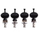 thumbnail image 3 of Clavijas de afinación de cuerdas de 4 piezas para guitarra de 4 cuerdas de ukelele (negro) Ehuebsd  Para estrenar, 3 of 8