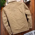 thumbnail image 5 of Chaqueta de invierno informal para exteriores para hombre, nueva chaqueta gruesa y cálida para hombre, parka informal de cordero, chaqueta de moda para hombre, ropa de terciopelo militar para hombre, 5 of 5