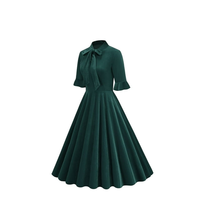 Gspmoly Robes pour Femmes, Mode Été Femmes Patchwork Manches Courtes Décontractée Soirée Fête Bal Robe Cocktail Robe Offres des Fêtes