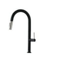 thumbnail image 1 of Stylish Catania Single Handle Matte Black Pull Down Kitchen Faucet K-141NS, 1 of 16