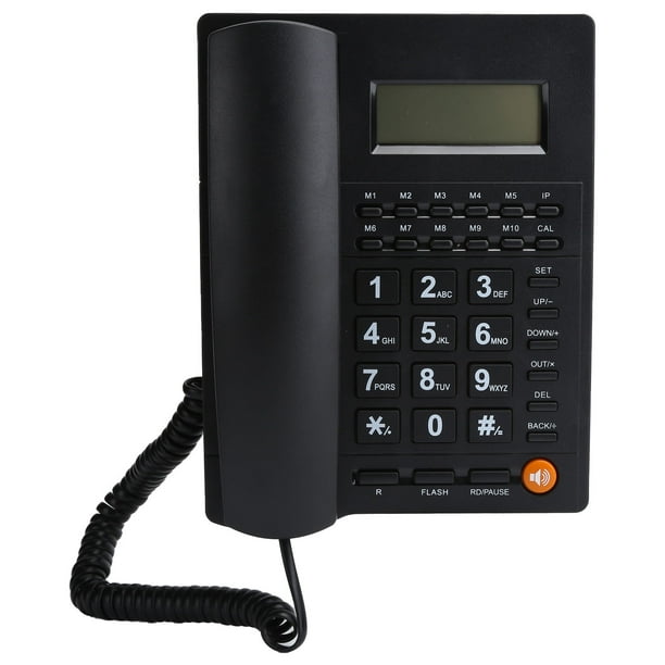Téléphone Filaire, Téléphone VOIP WiFi 4G Avec écran Couleur De 2,4 Pouces, Téléphone  Fixe Multifonction à 3 Lignes Pour Le Bureau Et Les Affaires 