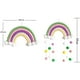 thumbnail image 2 of Macrame Arco Iris colgante de pared decoración del hogar Boho habitación decoración tapiz tejido a mano niños decoración de pared BANYUO Electrónica, 2 of 6