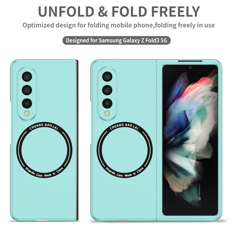 Magntic Case for Samsung Galaxy Z Fold 3, Compatible with Magsafe