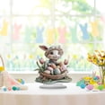 thumbnail image 2 of Xihbxyly Decoración de Conejito de Pascua, Adorno de Conejo Acrílico Caprichoso, Diseño Ligero y Duradero, Centro de Mesa Versátil, Decoración para Bodas y Celebraciones Navideñas, Encantador Detalle, 2 of 7