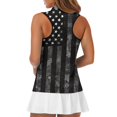 thumbnail image 5 of HUIACONG American flag Fashion Women's Sleeveless Golf Shirts, Casual Stretchy Golf Sleeveless Shirt for Tennis Outdoor Athletic, 5 of 7