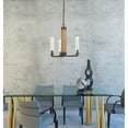 thumbnail image 2 of Cal Lighting Silverton 3-Light Metal Chandelier with Glass Shade in Bronze/Brown, 2 of 2