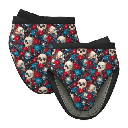

Vsdgher Skull red flower blue Non-Slip Mini Oven Mitt Set Short Oven Mitts for Baking Grilling Barbecue Microwave 5.9 x5.9 in