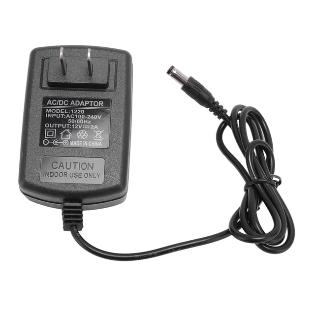 DC Power Supply Adapter, 36.61in Cable 12V 2A AC To DC Power Adapter 5.5x2.5mm for Speaker EU Plug,US Plug