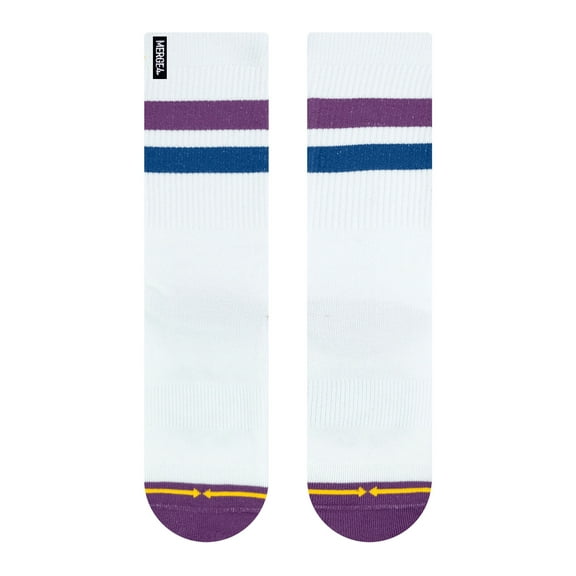 REPREVE� Subtle Grape White Crew Socks