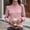 Pink, variant on IUYRTFE Women's Stand Collar Ruffle Trim Blouse Long Sleeve Button Down Solid Color Office Work Shirt
