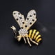 thumbnail image 5 of Broche de insecto de abeja Hugo 2x Pin de Solapa de Aleación Cristal 3.8x4.3 cm, 5 of 10