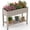 Brown, variant on Joxxoaa Raised Garden Bed,Self-Watering Outdoor Raised Planter Box with Drainage Plug and Gauge for Vegetables, Flowers and Herbs, Durable Rustproof Resin for Backyard Patio Porch (Grey)