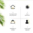 thumbnail image 4 of Tente de Camping Tente Multi-Pièces Dôme 8-12 Personnes Tente de Camping Anti-Soleil Tente Dôme de Camping Tente de Camping Spacieuse pour Activités de Plein Air avec Sac de Rangement Pratique, 4 of 6