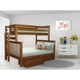thumbnail image 5 of Bedz King Bunk Beds Twin over Full Mission Style with End Ladder and 2 Under Bed Drawers Espresso, 5 of 6