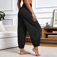 thumbnail image 6 of Oiangi Women's Workout Yoga Pants with Pockets High Waist Stretchy Athletic Pant Fall Comfy Basic Trousers Black 3XL, 6 of 8