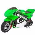 thumbnail image 2 of XtremepowerUS Gas Pocket Bike Motorcycle 40cc 4-stroke Engine, Green, 2 of 5