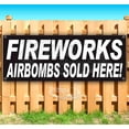thumbnail image 1 of Fireworks Airbombs Sold Here 13 oz Vinyl Banner With Metal Grommets, 1 of 4