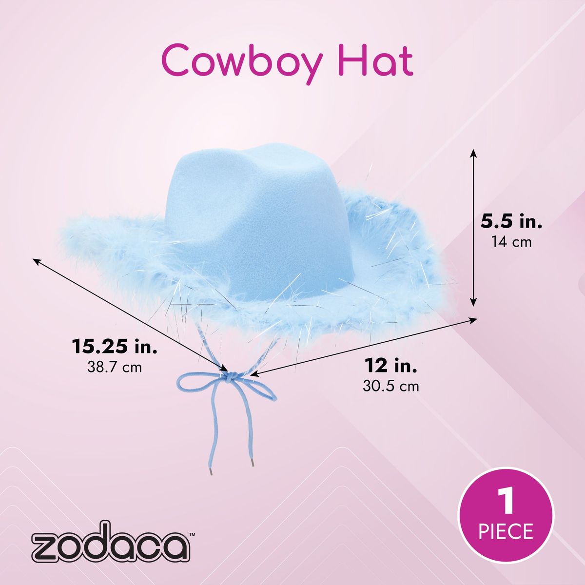 Blue Feather Cowboy Hat for Men \u0026 Women 