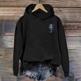 thumbnail image 6 of Arlun Women's Shark Graphic Printed Hoodies Soft Comfortable Long Sleeve Pullover Sweatshirts Ocean Style Graphic Casual Plus Size Hooded Sweatshirts for Women Black XL, 6 of 6