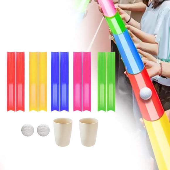 Juego de construcción de equipos Pipeline, deportes al aire libre para niños, adultos, adolescentes, pelotas de golf con bolsa de almacenamiento para M 75 cm de ancho
