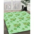 thumbnail image 2 of Ahgly Company Indoor Round Patterned Light Green Area Rugs, 3' Round, 2 of 6