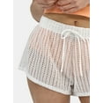 thumbnail image 4 of Celebrity Pink Women’s Crochet Cover-Up Shorts, 2'' Inseam, Sizes XS-2XL, 4 of 5