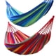 thumbnail image 5 of Hamaca a rayas de 250x80cm para 2 personas, cama de ocio al aire libre, cama colgante de lona gruesa, hamaca oscilante para dormir para acampar y cazar Baobao, 5 of 5