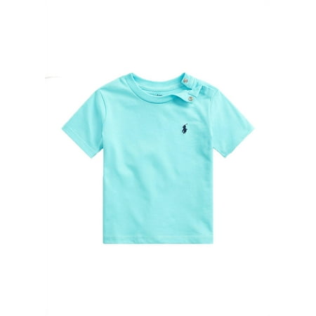 Polo Ralph Lauren Infant Boys' Crewneck Pony T-Shirt (Parakeet, 9M)