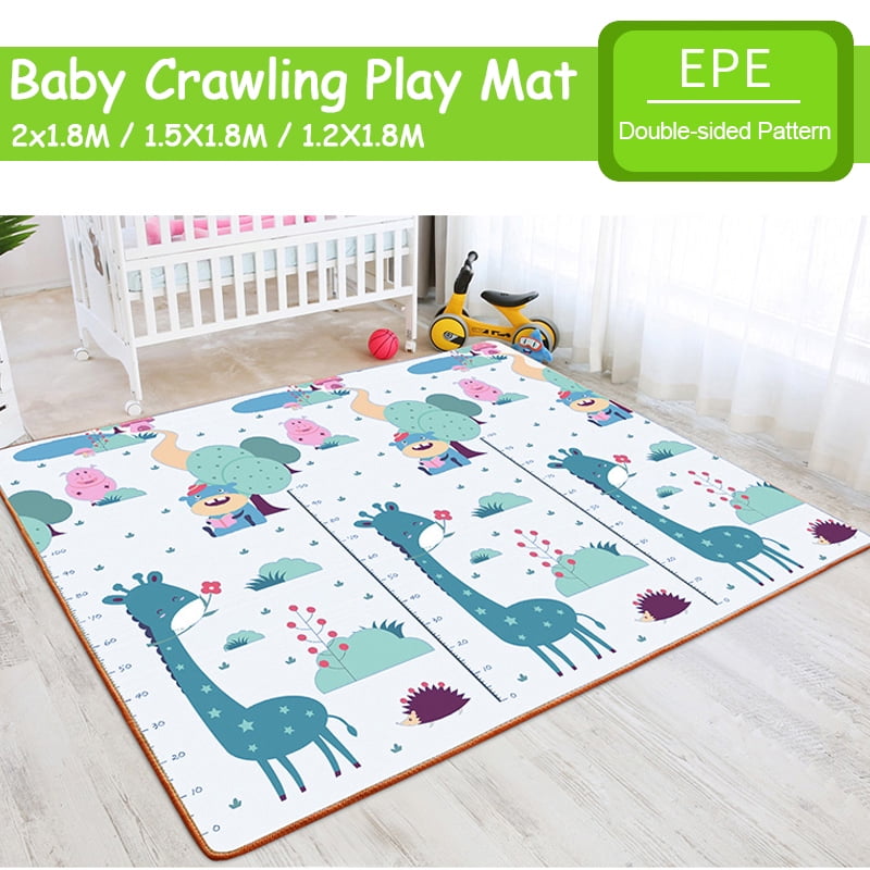 Baby Toddler Round Rug Bedroom Crawl Play Carpet Padded Portable Picnic Blanket 